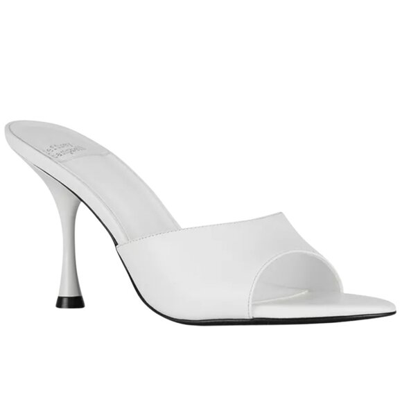 Jeffrey Campbell Agent High Heel Slide Sandals Women's 6.5 White Slip On NWOB - Picture 1 of 11